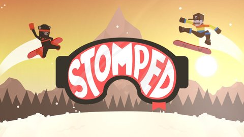 Image result for side-scrolling snowboarding game Stomped