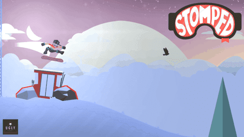 Image result for âStompedâ - A Stunning Side-scrolling Snowboarding Game Available Now