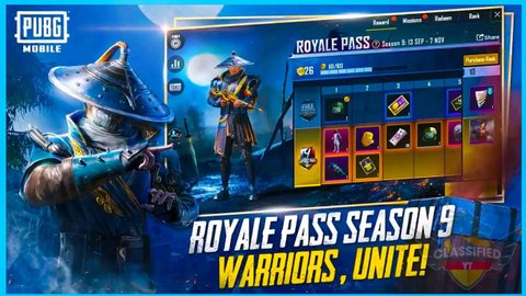 Royale Pass Season 9 - Warriors, Unite!