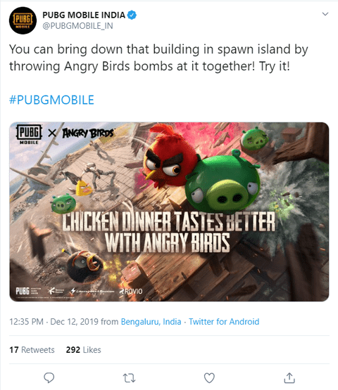 Pubg Mobile Brings Angry Birds To Spawn Island