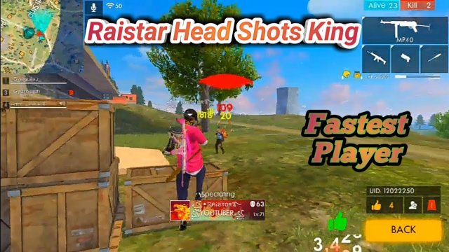 27 HQ Images Free Fire Player Raistar Phone Number : Free ...