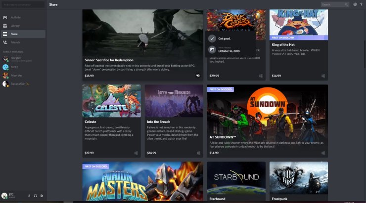 Discord Game Store is now available to everyone in the world