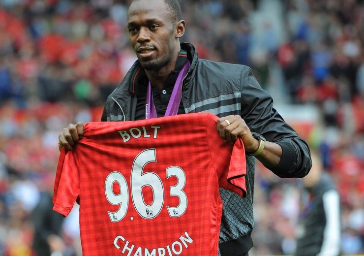 Usain Bolt wants to play for Manchester United one day