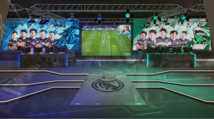 Image result for Real Madrid's revamped stadium includes an indoor esports arena