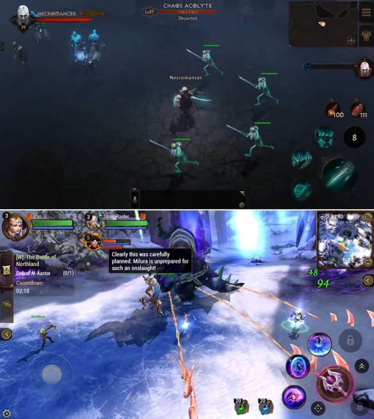 Diablo: Immortal looks a lot like Crusaders of Light ... which is trying to look like Diablo. 