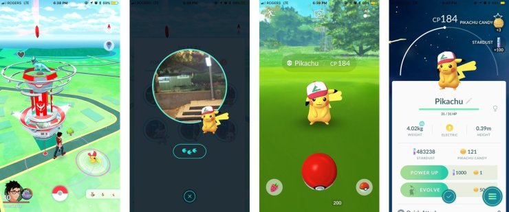 Pokemon Go Ass Hat Pikachu Catch Screens