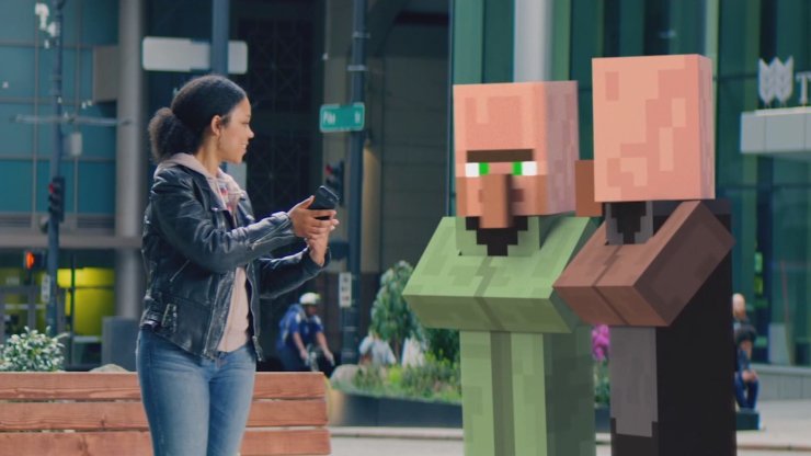Minecraft Augmented Reality Ar Microsoft Build Sma