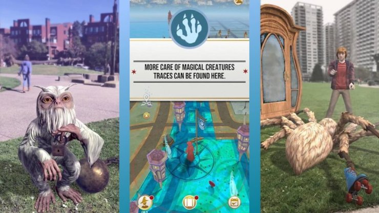 Meet Ron and other mystical creatures in the magic world in Harry Poter: Wizards Unite