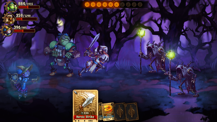 Steamworld Quest Battle