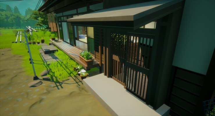 Collecting flowers, interacting with the residents, and blending in the life of Japan