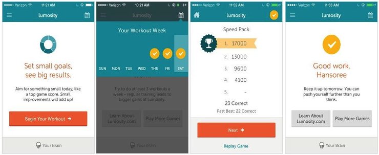 Lumosity mobile app