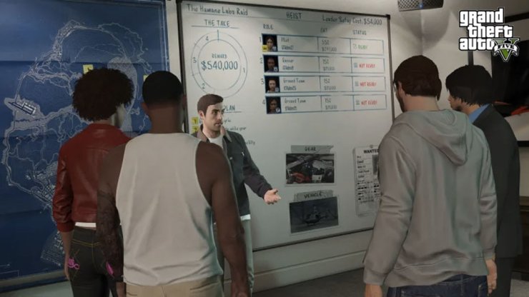 Gta V Heists Planning Room Gta Online Rockstar Gam