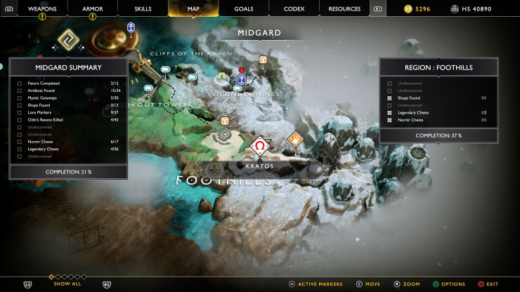 God Of War Map Small