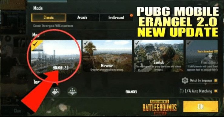 PUBG Mobile Erangel 2.0 New Update