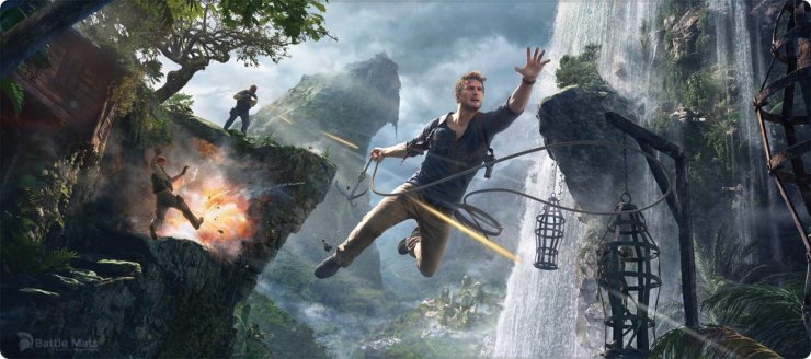 Uncharted 4 Leap Mouse Pad Extended Gaming Custom