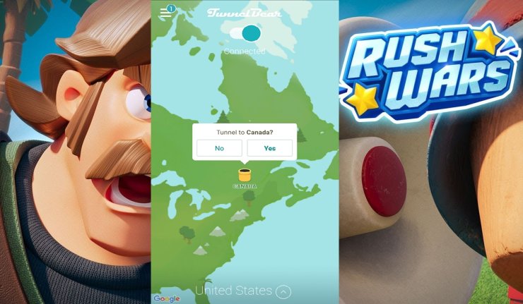 Rush Wars Tunnelbear Canada