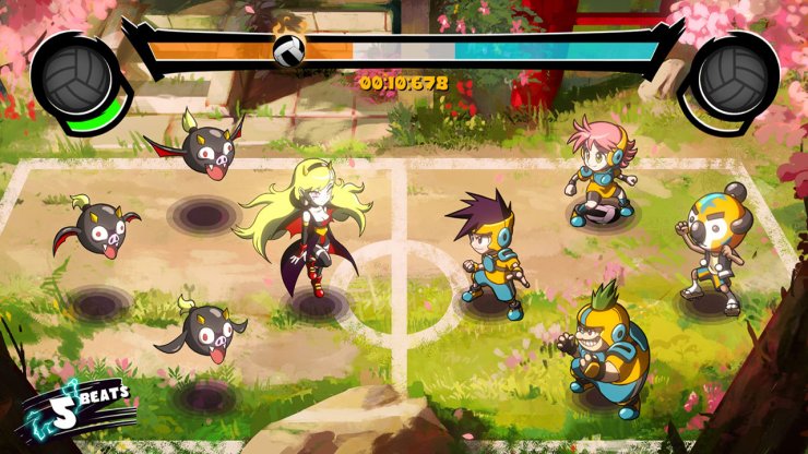 Super Dodgeball Beats Combats Enemies With The Bea