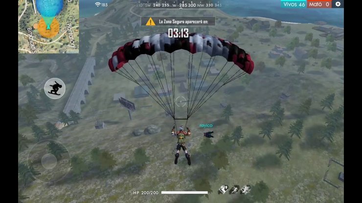 Free Fire Parachuting