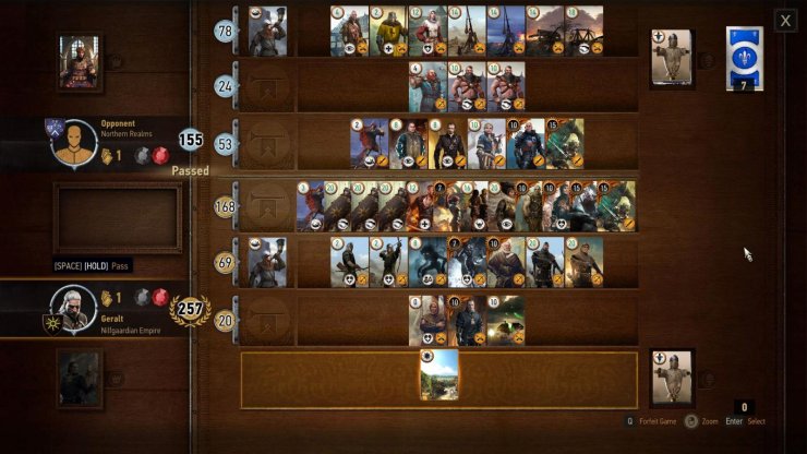 gwent online controls