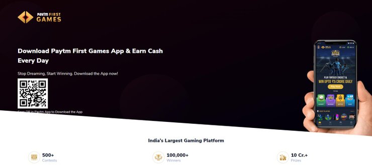 Paytm First Game Official Website