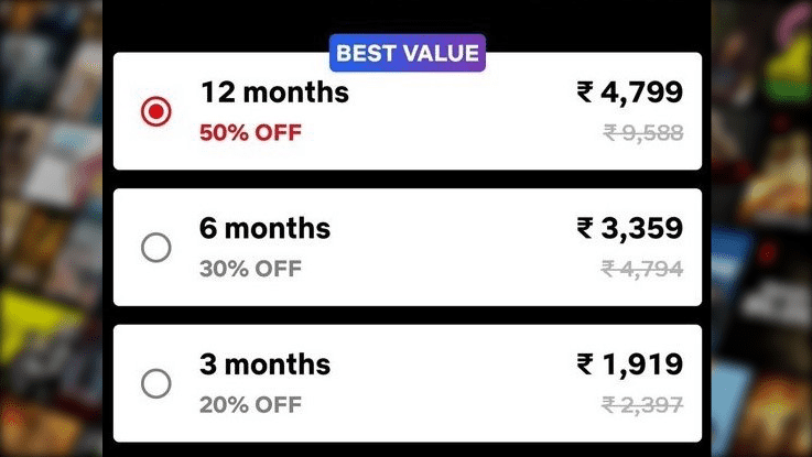 netflix pricing strategy in india