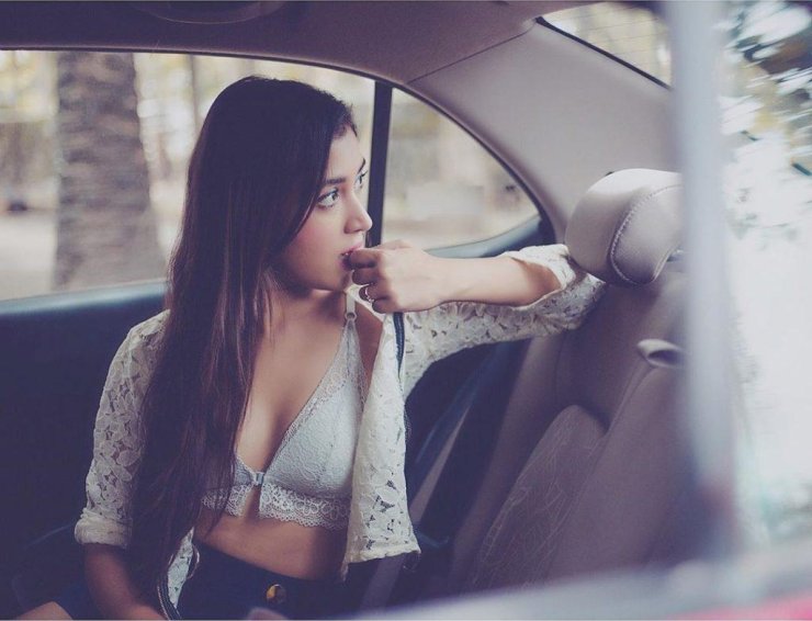 Priyamvada Kant In Car