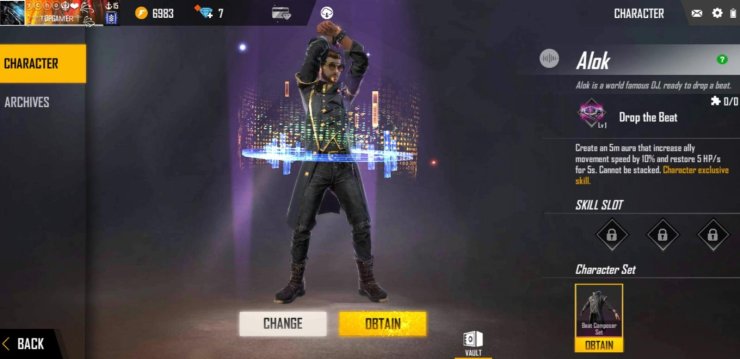 The New Free Fire Alok Character Brings You More Excitement In This Game