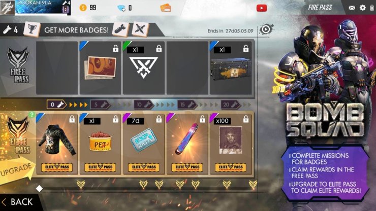 Free Fire Elite Pass Hack Guide On How To Unlock Free Fire