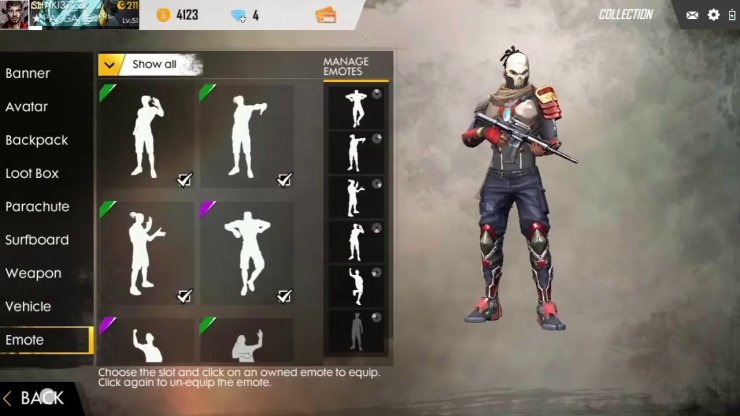 free fire emotes hack 2020