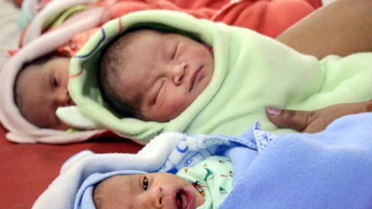 Newborn Twins In India