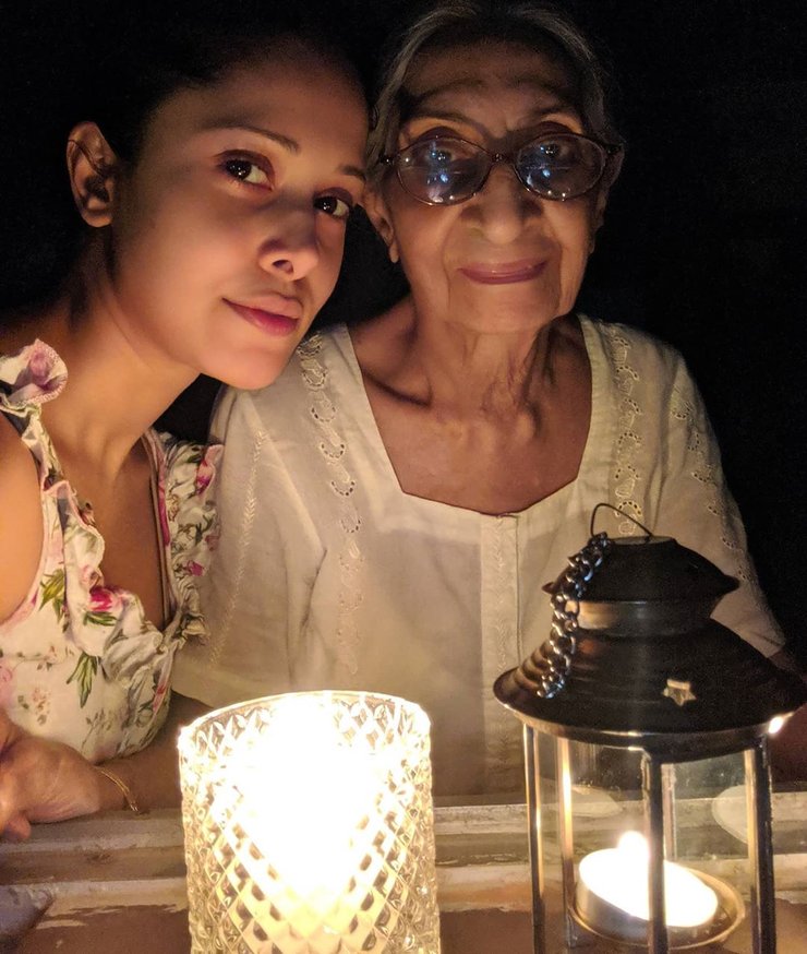 Nushrat Bharucha With Grandma