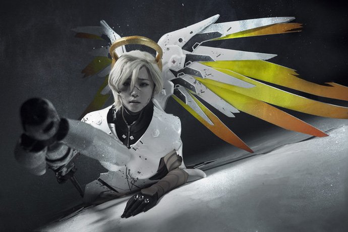 Ngất ngây với cosplay Mercy cực gợi cảm trong Overwatch