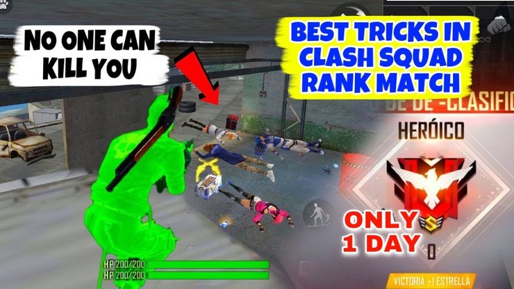 Free fire 1 day to heroic in clash squad rank match tricks tamil ...