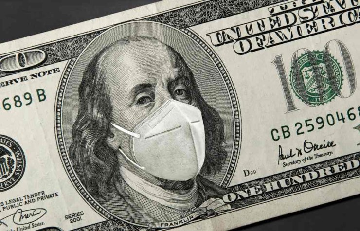 Coronavirus-paper-money