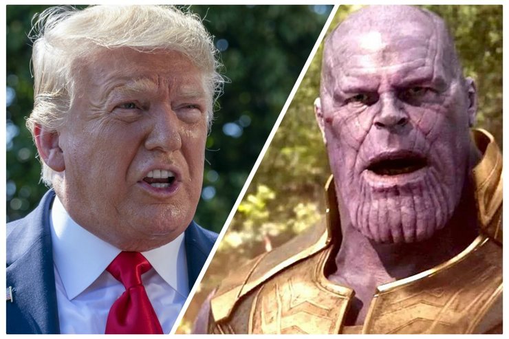 Thanos Creator Isn't Happy with Trump's Campaign Ad Avengers: Infinity War