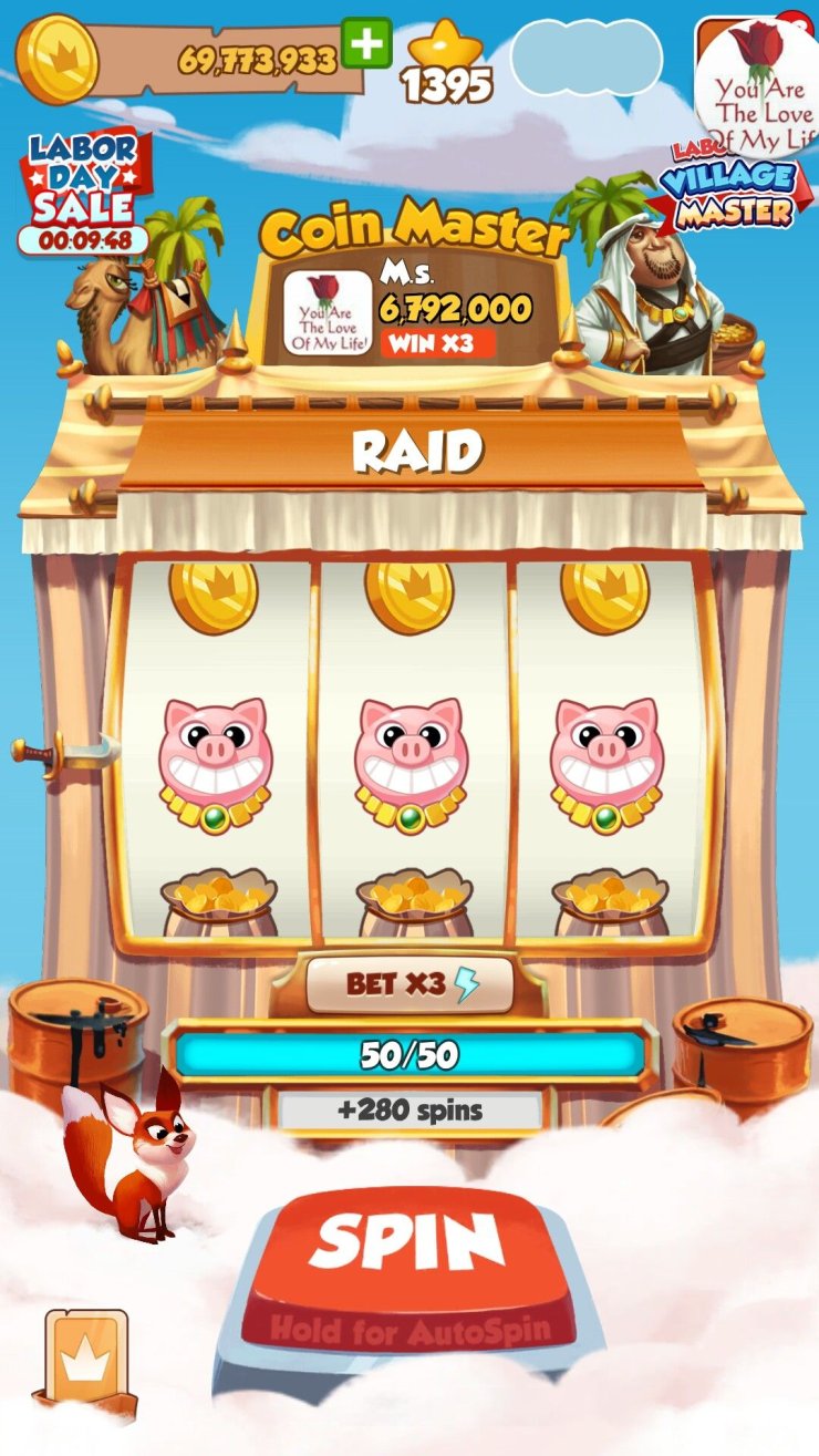 daily spin coin master free