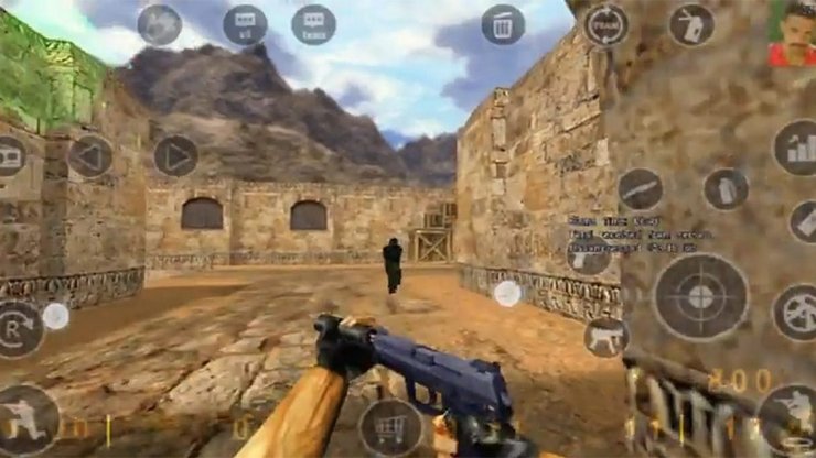 Counter-strike 1.6 on your mobile devices layout