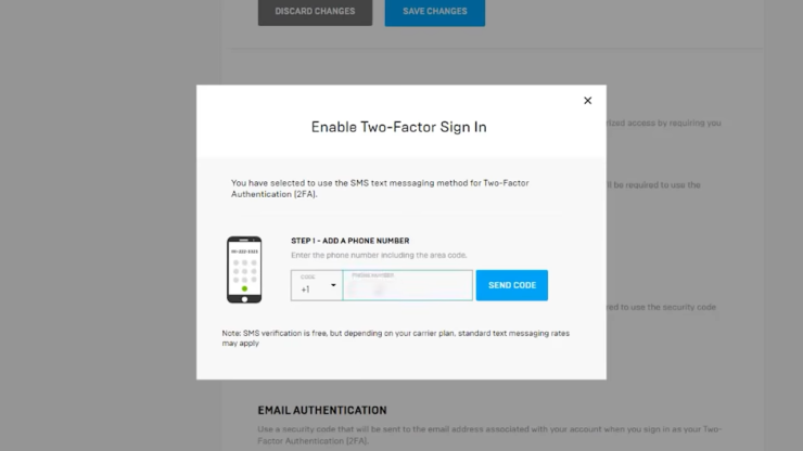 fortnite com 2fa to enable