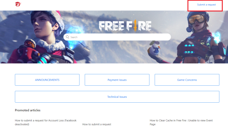 Announcement: How to Submit a Request – Garena Free Fire