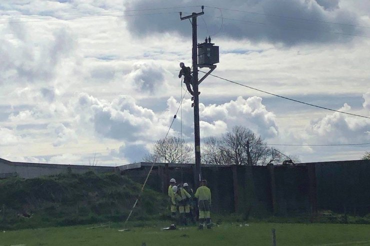 He Pulled Off An Electric Pole
