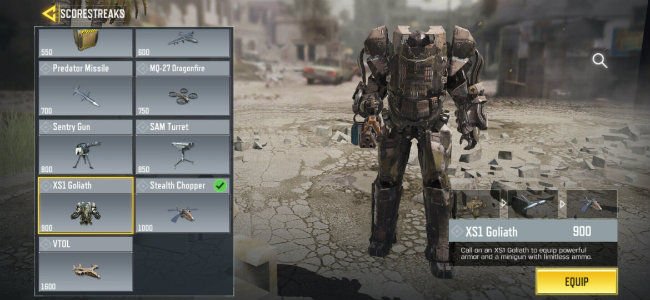 how to change scorestreaks in call of duty mobile