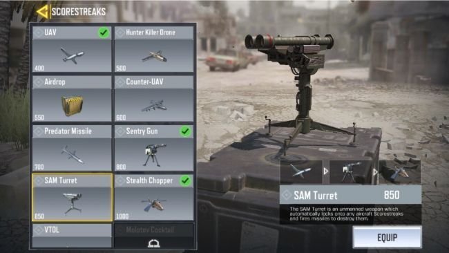 scorestreaks in call of duty mobile