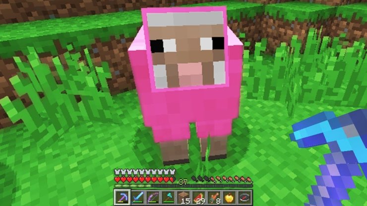  dans minecraft, que mangent les moutons 1 