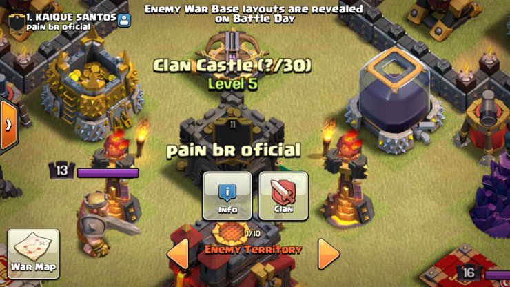 Clash Of Clans Clan Castle