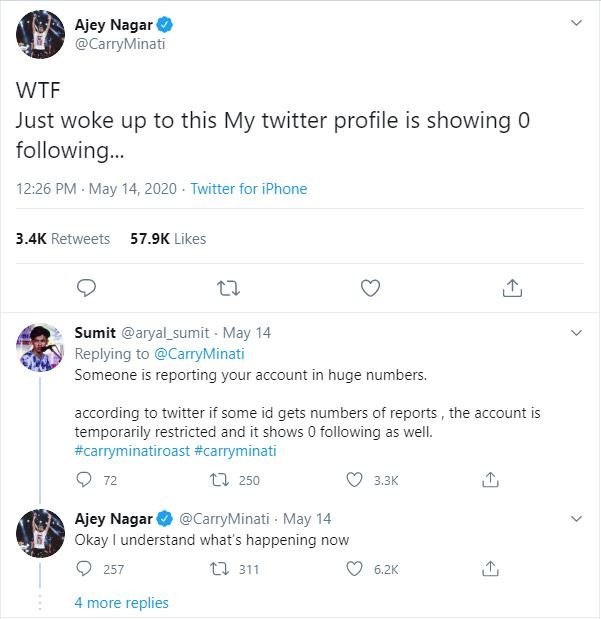Carryminati Twitter