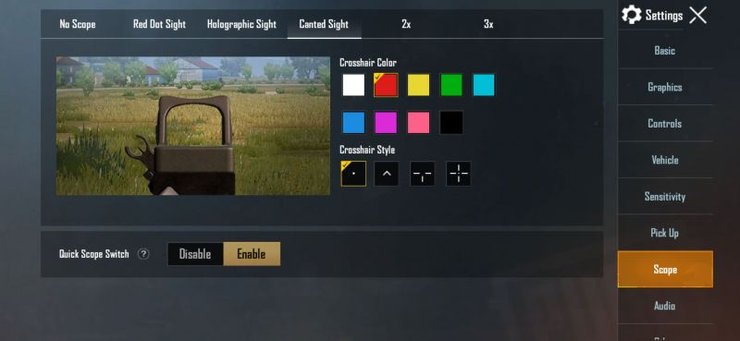 Change Color And Style Of Crosshair