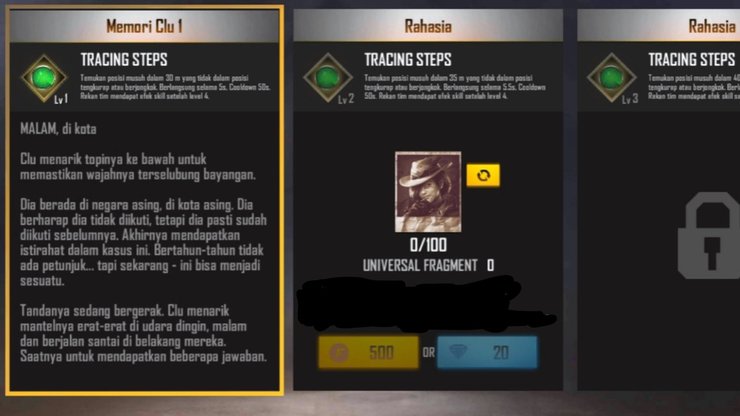Clue character in Free Fire Ability