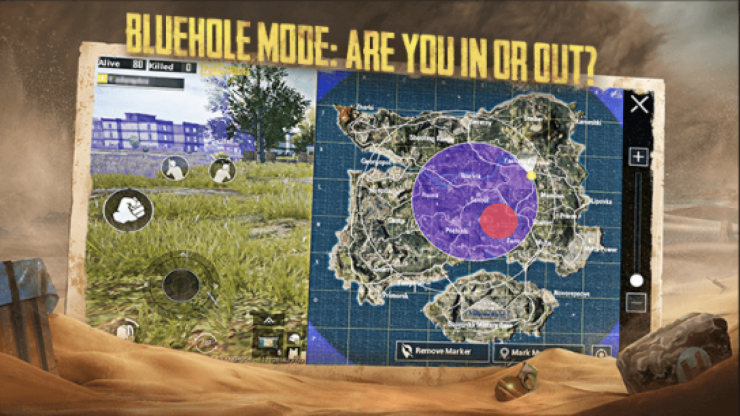 how to play blue hole mode in pubg mobile