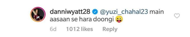 Yuzvendra Chahal wyatt