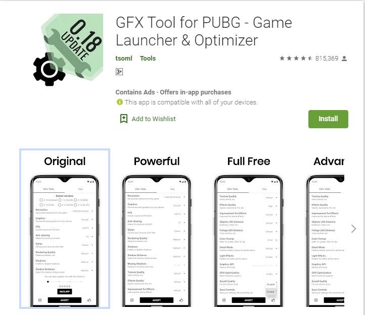 Gfx tool pubg mobile